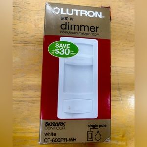 Lutron 600w dimming switch skylark contour